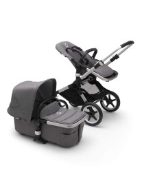 Brand New Bugaboo Fox 2 Complete Full-Size Stroller, The Most Advanced Comfort Stroller - Aluminum Grey Melange Brand New Bugaboo Fox 2 Complete Full-Size Stroller, The Most Advanced Comfort Stroller - Aluminum Grey Melange